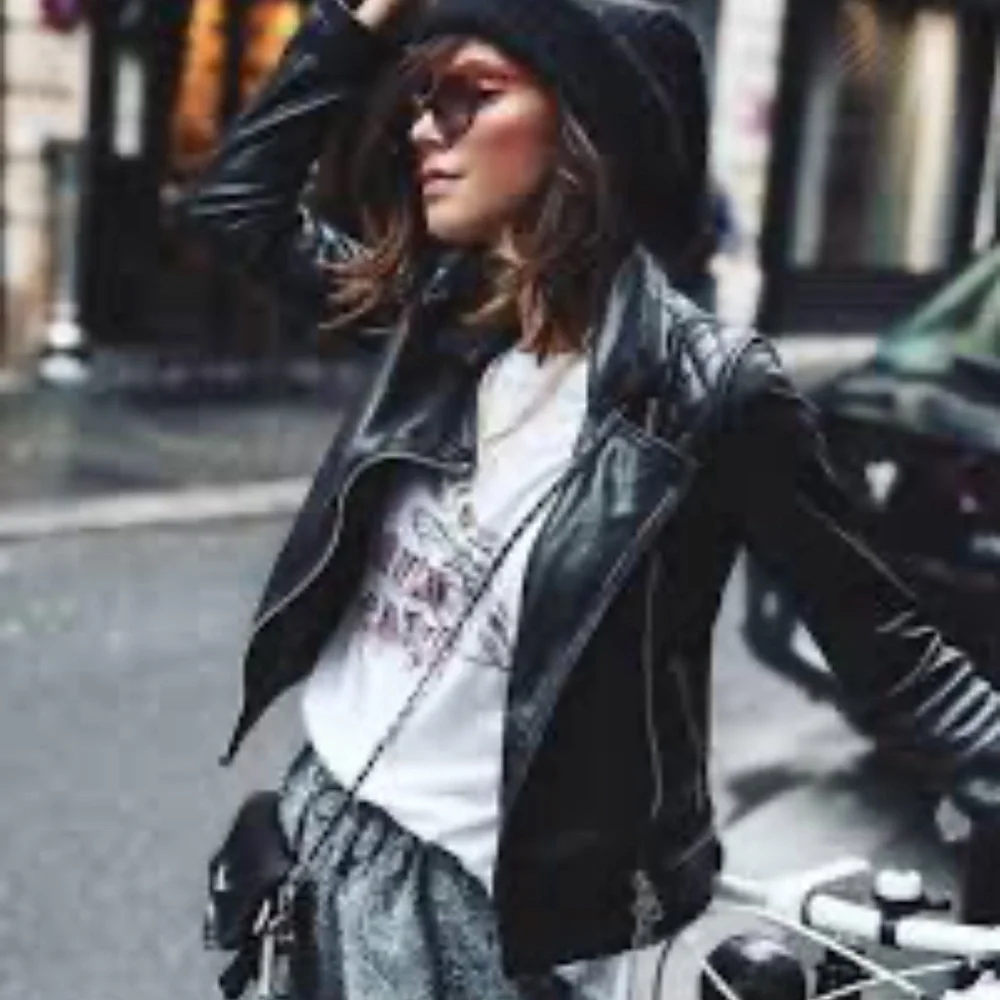 All Saints Conroy Leather Jacket XS /2 Brand new - Picture 4 of 13